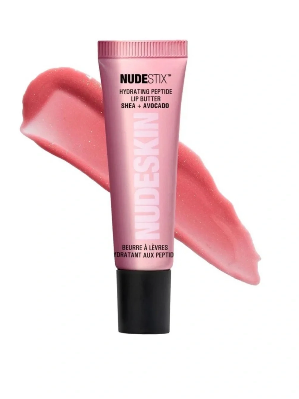 NUDESTIX Hydrating Peptide Lip Butter - Rose Sparkle